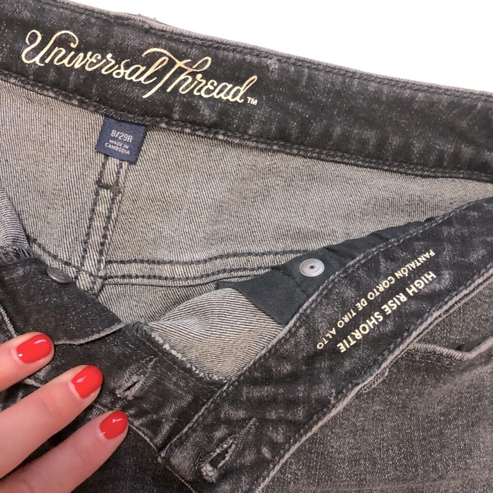 Universal Thread Distressed High Rise Shortie - Picture 3 of 3